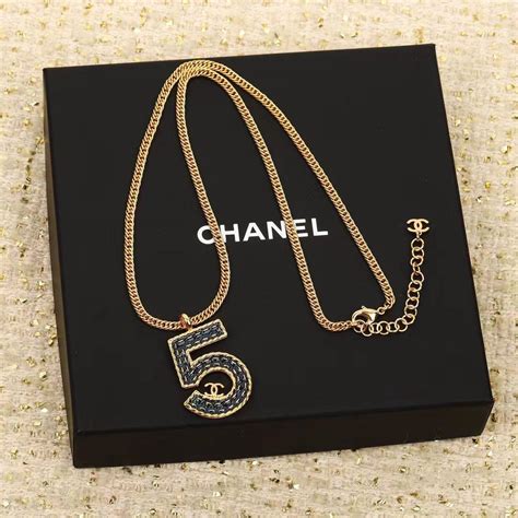 chanel no5 necklace|number 5 necklace charm.